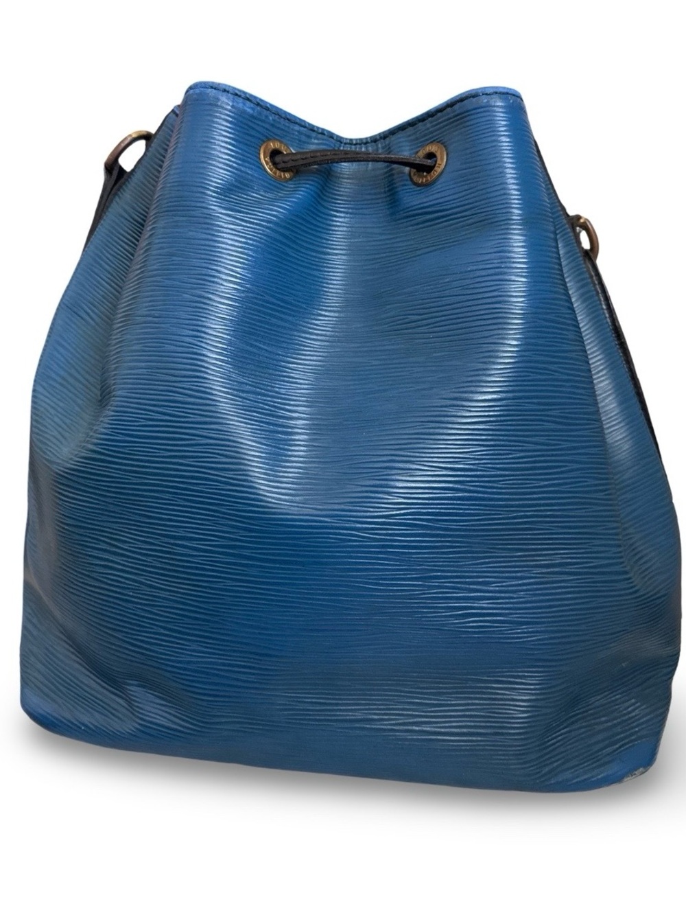 Louis Vuitton Blue Epi Noe Leather Crossbody with Black Trim - Picture 6 of 16